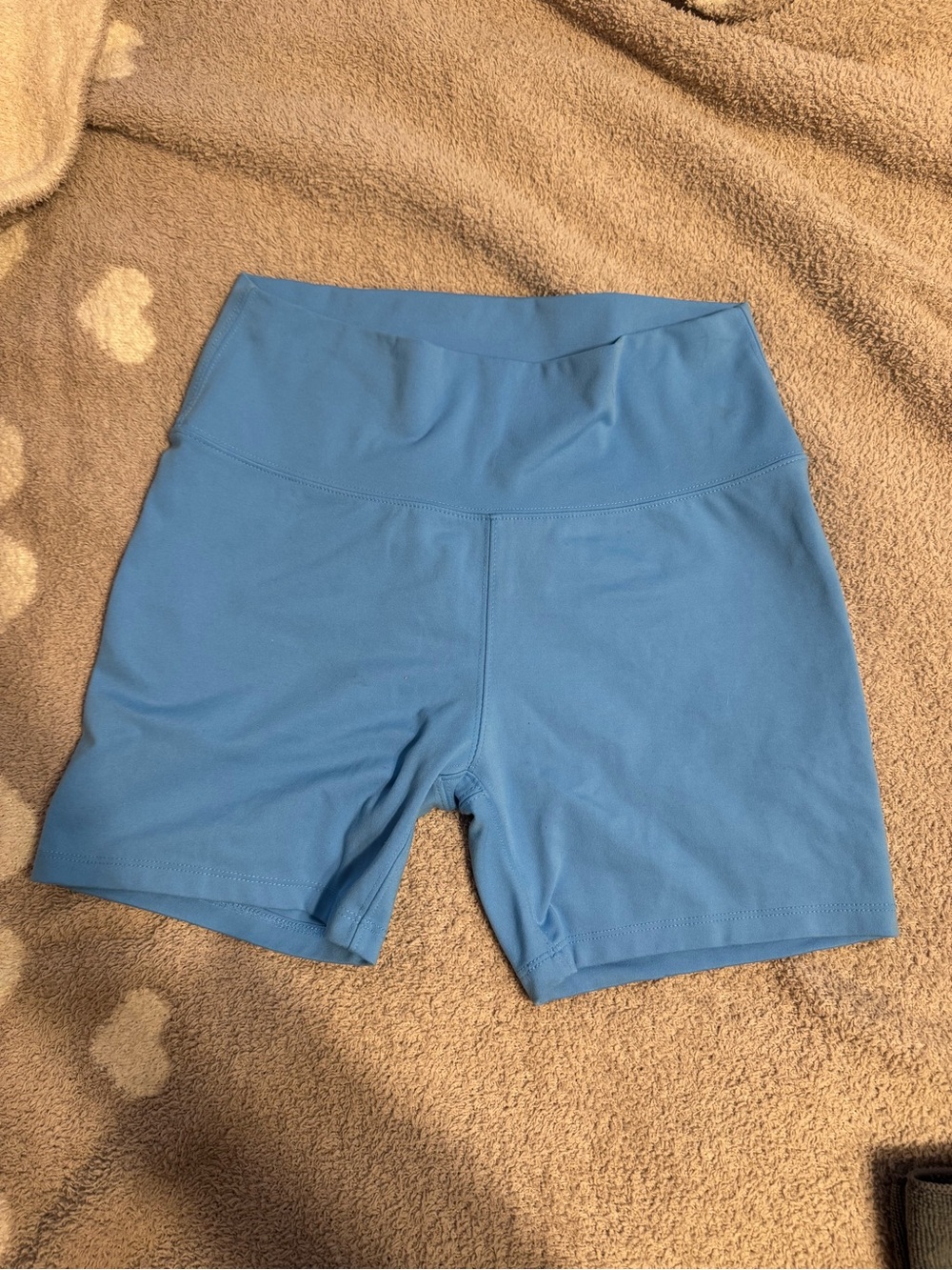 wild fable Light Blue High-Rise Bike Shorts
